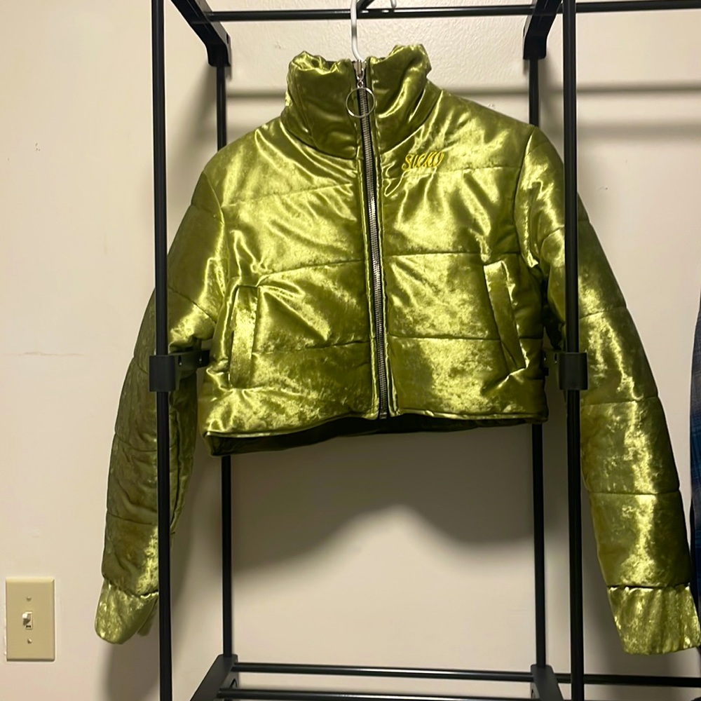 Shiny suede jacket